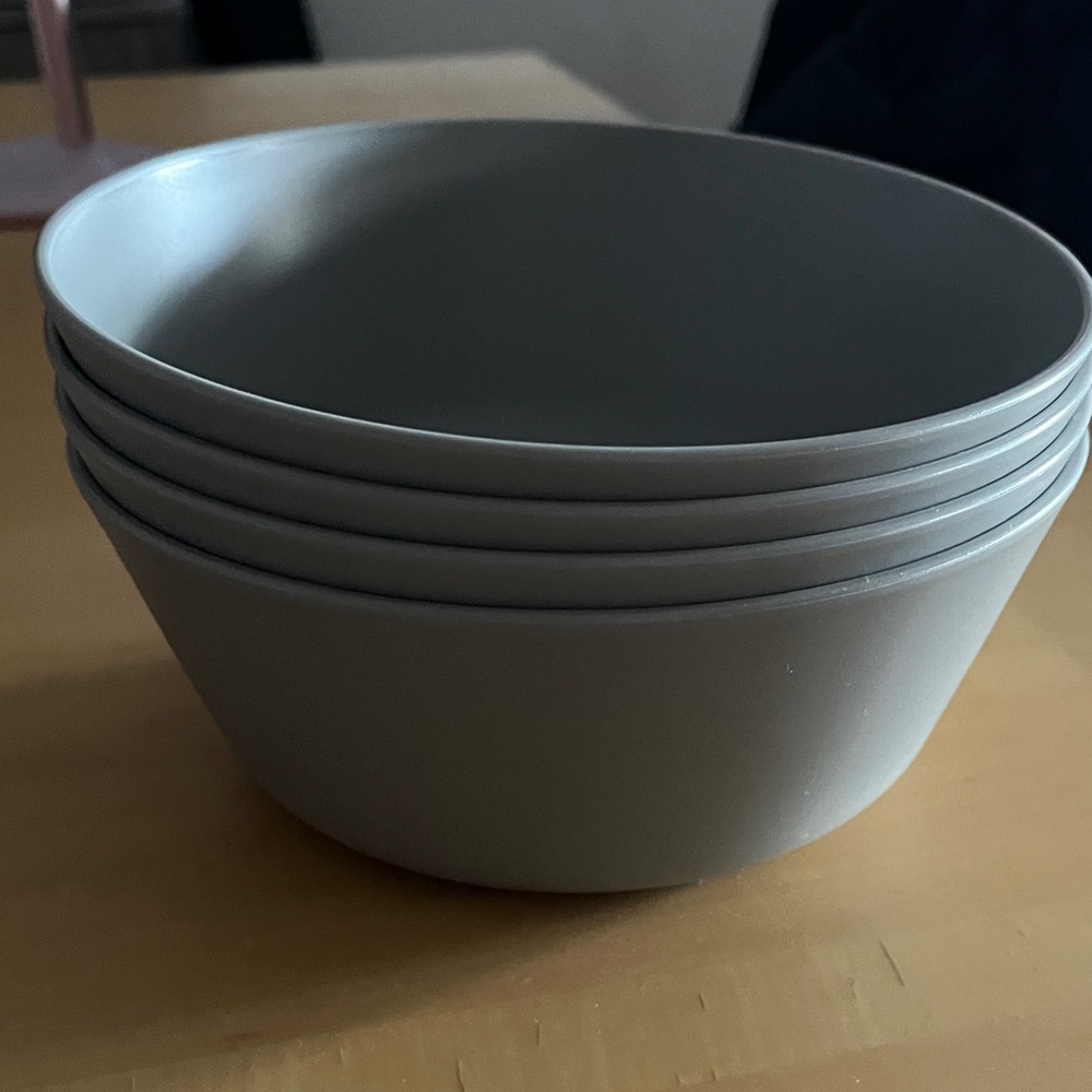 Room Essentials Gray Stackable Serving Bowls